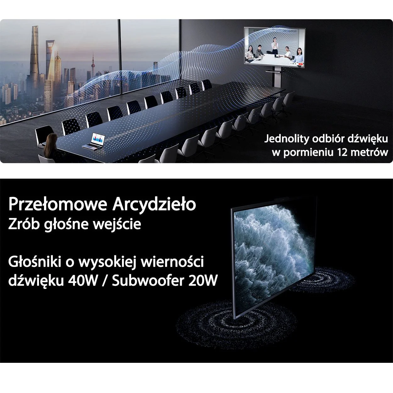 Monitor interaktywny AI Horion 65" 65M6AProV2 Android 14, EDLA, Dual-WIFI, 16GB+256GB Quad Camera – zdjęcie 7