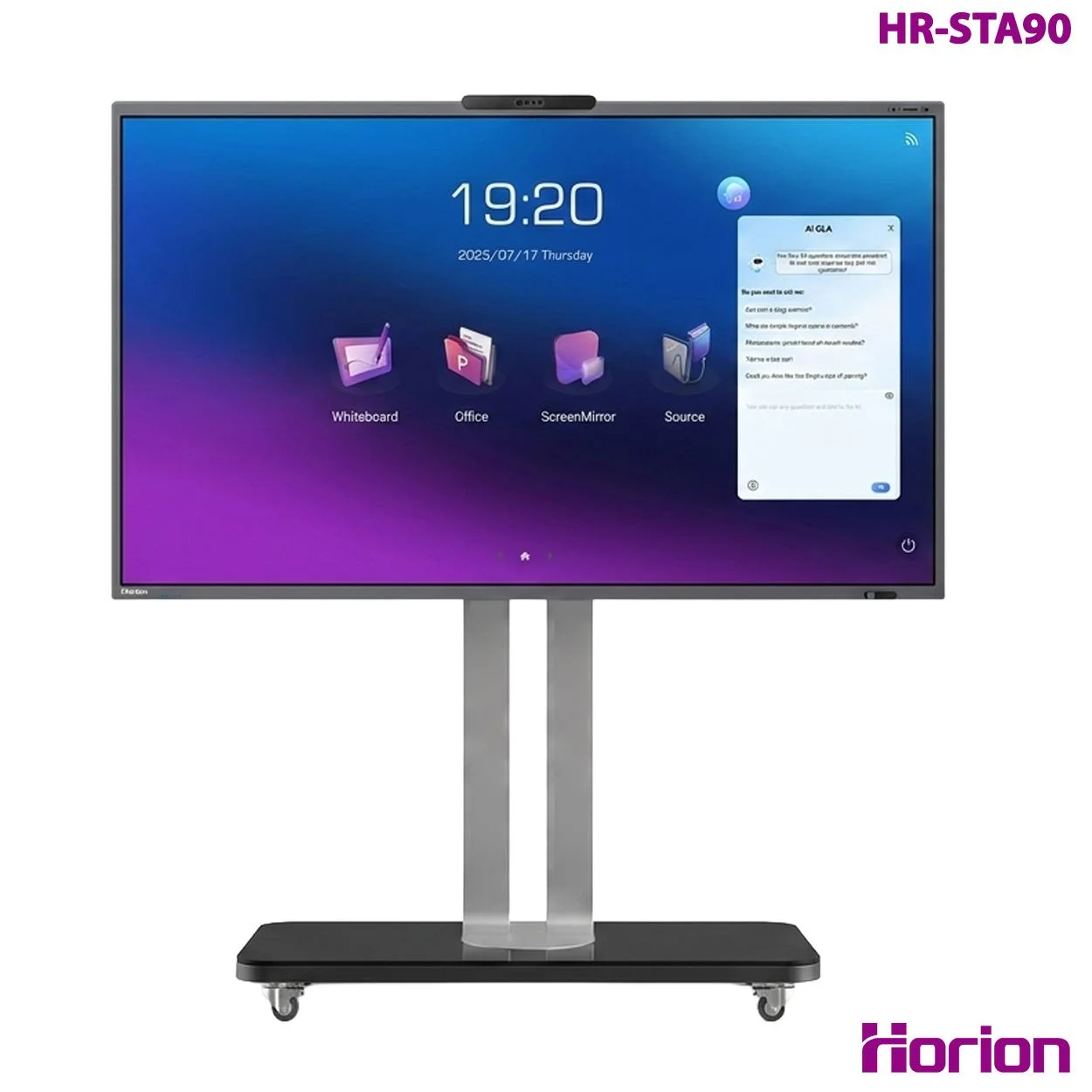 Mobilna podstawa stojak na monitor interaktywny Horion 98 cali – zdjęcie 5